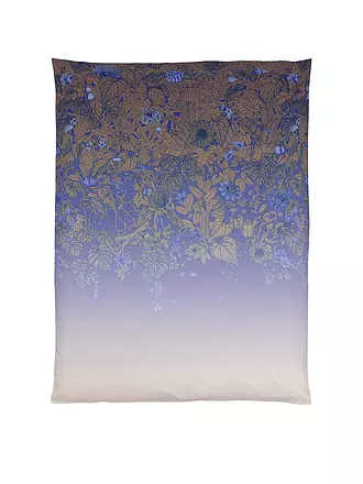 CHRISTIAN FISCHBACHER | Satin-Deckenbezug BLUE HOUR 140x200cm Blau/Kupfer | 
